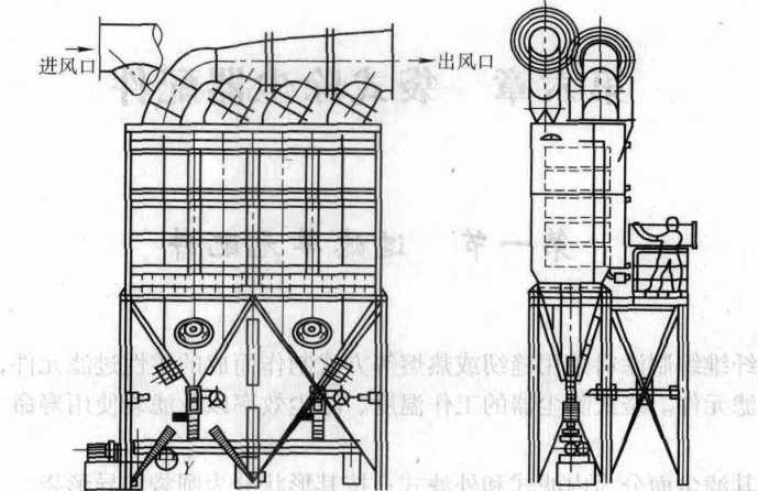 圖5-44DELTA1500型塑燒板除塵器 圖5-44DELTA1500型塑燒板除塵器